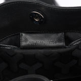 Yves Saint Laurent Borsa a spalla con nappe in pelle di vitello nera