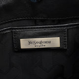 Yves Saint Laurent Borsa a spalla con nappe in pelle di vitello nera
