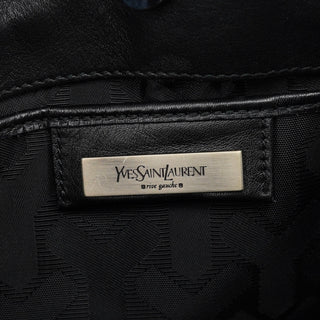 Yves Saint Laurent Black Calfskin Leather Tassel Shoulder Bag