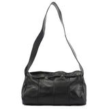 Yves Saint Laurent Borsa a spalla con nappe in pelle di vitello nera