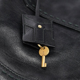 Yves Saint Laurent Black Calfskin Muse Tote Bag