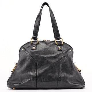 Yves Saint Laurent Black Calfskin Muse Tote Bag