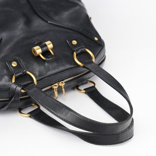 Yves Saint Laurent Black Calfskin Muse Tote Bag