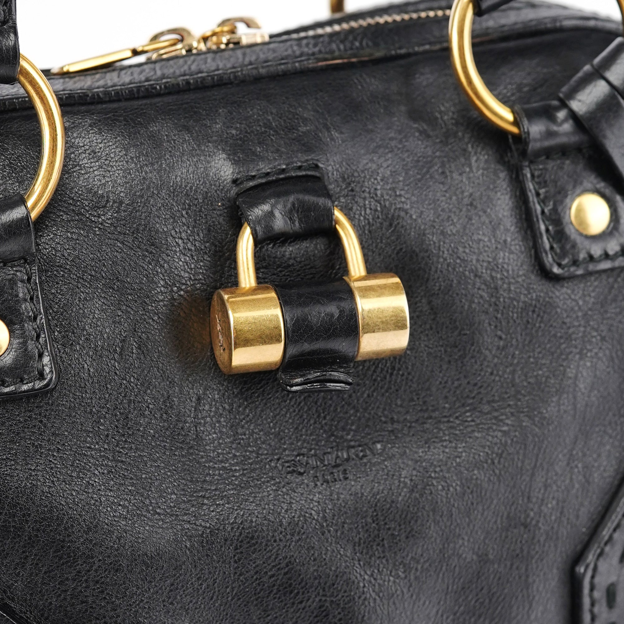Yves Saint Laurent Black Calfskin Muse Tote Bag