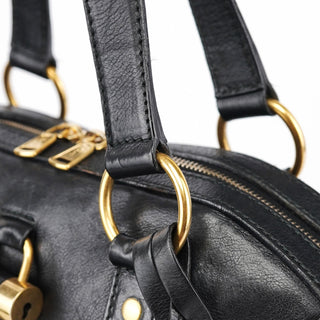 Yves Saint Laurent Black Calfskin Muse Tote Bag