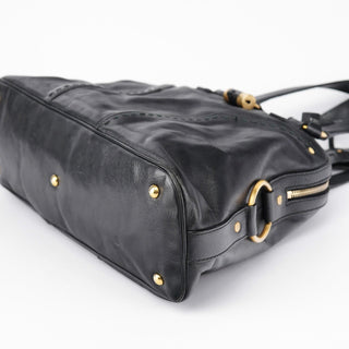 Yves Saint Laurent Black Calfskin Muse Tote Bag