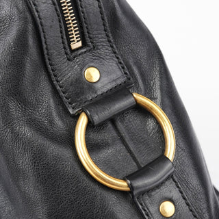 Yves Saint Laurent Black Calfskin Muse Tote Bag