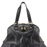 Yves Saint Laurent Black Calfskin Muse Tote Bag