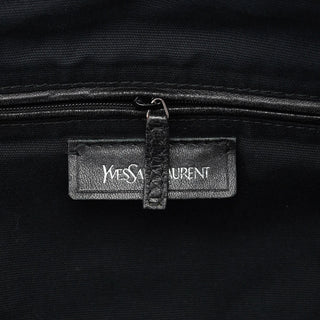 Yves Saint Laurent Black Lambskin Easy Bowling Bag