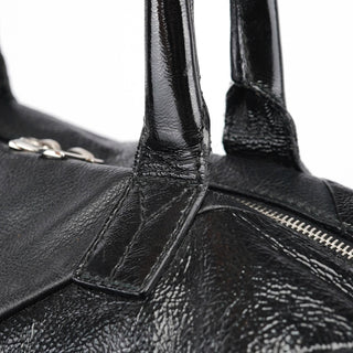 Yves Saint Laurent Black Lambskin Easy Bowling Bag