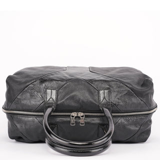 Yves Saint Laurent Black Lambskin Easy Bowling Bag