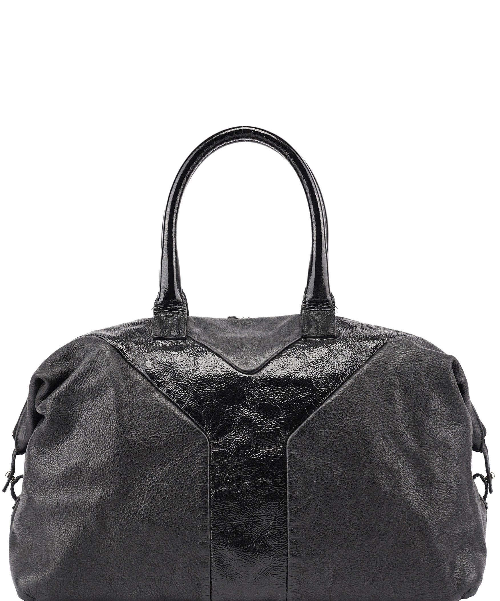 Yves Saint Laurent Borsa bowling Easy in pelle d'agnello nera