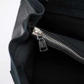 Yves Saint Laurent Black Large Leather Muse Two Bag