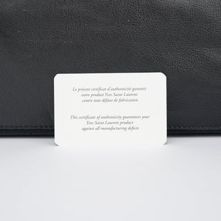 Yves Saint Laurent Black Large Leather Muse Two Bag