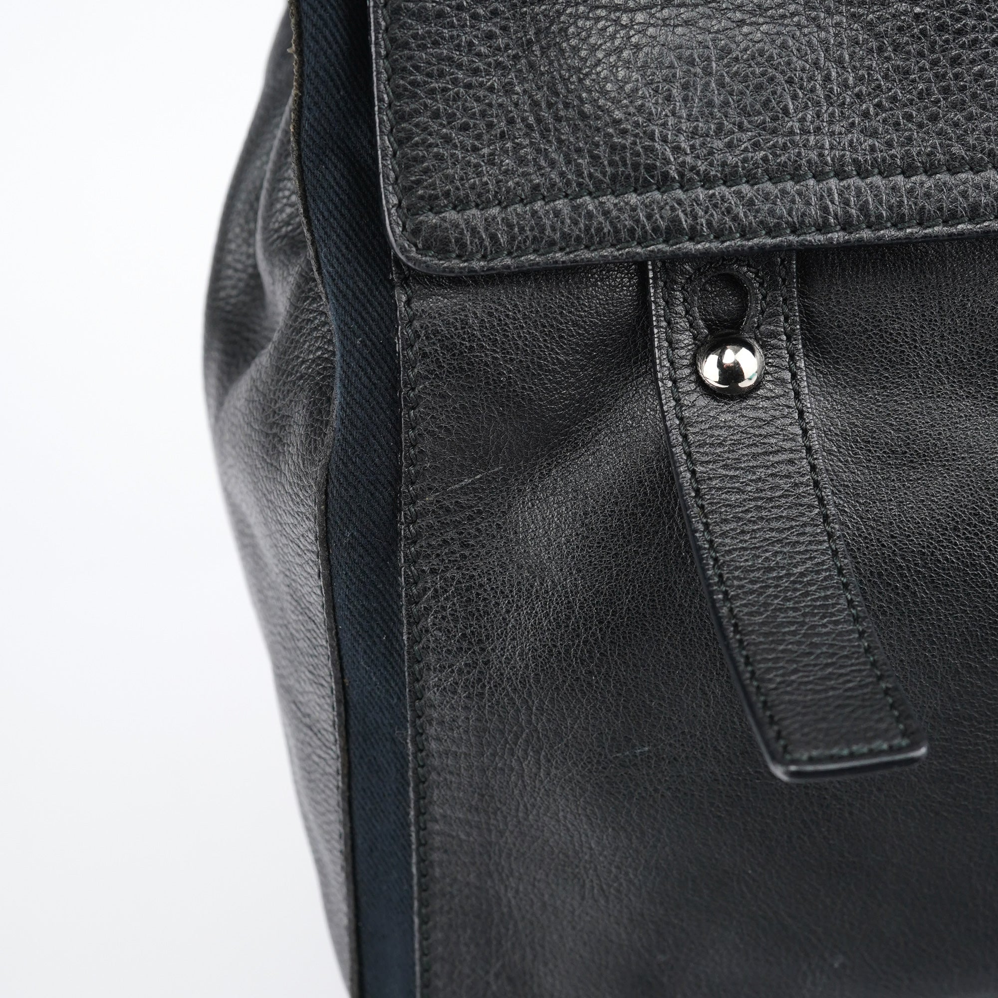 Yves Saint Laurent Große Muse Two Tasche aus schwarzem Leder
