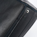 Yves Saint Laurent Große Muse Two Tasche aus schwarzem Leder