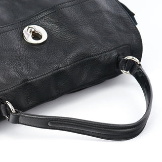 Yves Saint Laurent Black Large Leather Muse Two Bag