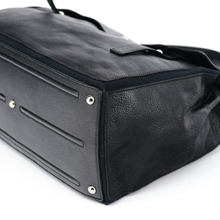 Yves Saint Laurent Black Large Leather Muse Two Bag