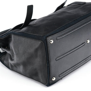 Yves Saint Laurent Black Large Leather Muse Two Bag