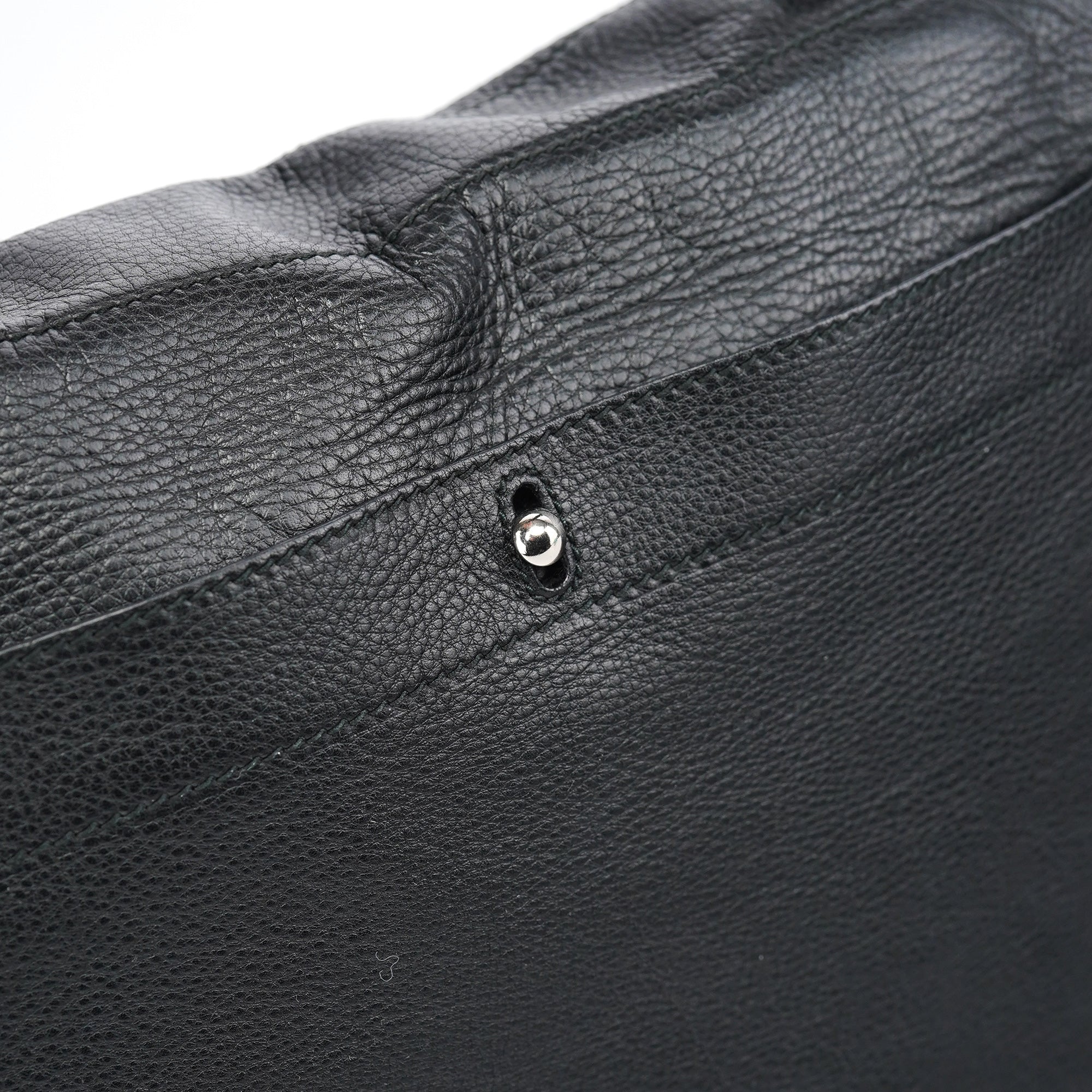 Yves Saint Laurent Große Muse Two Tasche aus schwarzem Leder