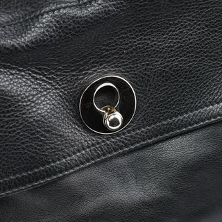 Yves Saint Laurent Black Large Leather Muse Two Bag