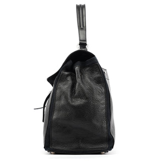 Yves Saint Laurent Black Large Leather Muse Two Bag