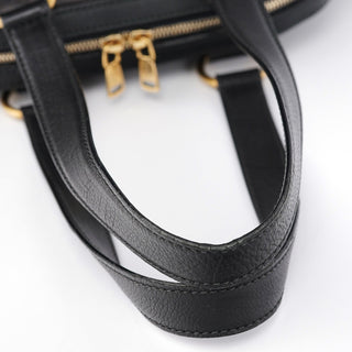 Yves Saint Laurent Black Leather Muse Tote Bag