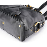 Yves Saint Laurent Black Leather Muse Tote Bag
