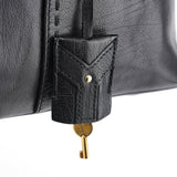 Yves Saint Laurent Black Leather Muse Tote Bag