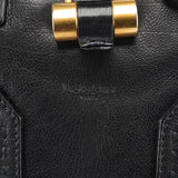 Yves Saint Laurent Black Leather Muse Tote Bag