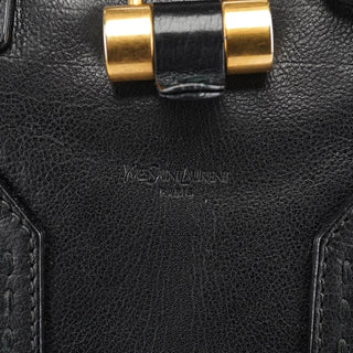Yves Saint Laurent Black Leather Muse Tote Bag