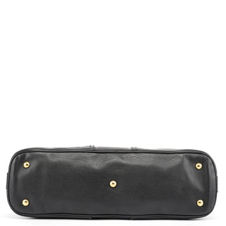 Yves Saint Laurent Black Leather Muse Tote Bag