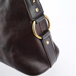 Yves Saint Laurent Black Leather Muse Tote Bag