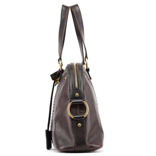 Yves Saint Laurent Black Leather Muse Tote Bag