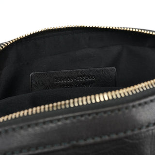 Yves Saint Laurent Black Leather Muse Tote Bag