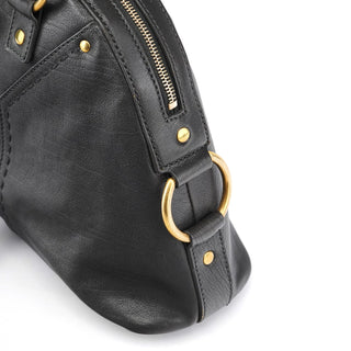 Yves Saint Laurent Black Leather Muse Tote Bag