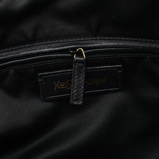 Yves Saint Laurent Black Leather Muse Tote Bag