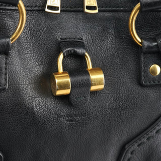 Yves Saint Laurent Black Leather Muse Tote Bag