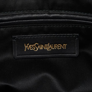 Yves Saint Laurent Black Leather Muse Tote Bag
