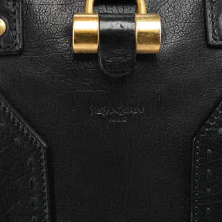 Yves Saint Laurent Black Leather Muse Tote Bag