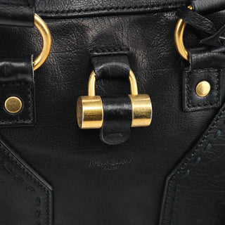 Yves Saint Laurent Black Leather Muse Tote Bag