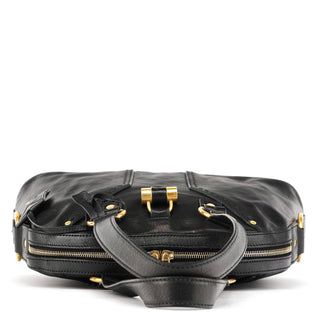Yves Saint Laurent Black Leather Muse Tote Bag