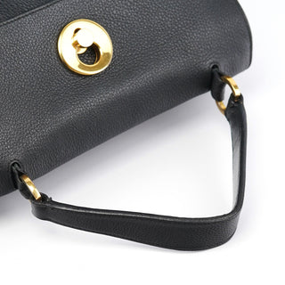 Yves Saint Laurent Black Leather Muse Two 2-Way Bag