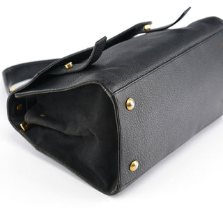 Yves Saint Laurent Black Leather Muse Two 2-Way Bag