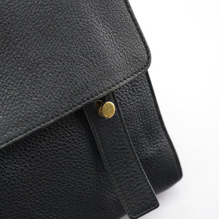 Yves Saint Laurent Black Leather Muse Two 2-Way Bag