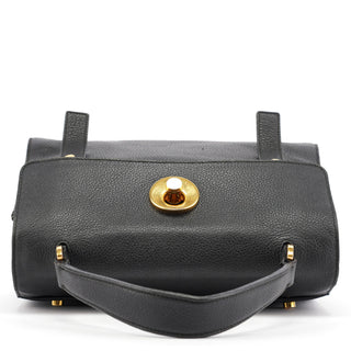Yves Saint Laurent Black Leather Muse Two 2-Way Bag