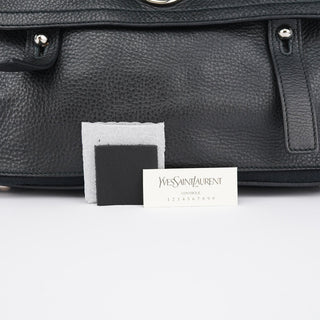 Yves Saint Laurent Black Leather Muse Two 2-Way Bag