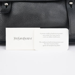 Yves Saint Laurent Black Leather Muse Two 2-Way Bag