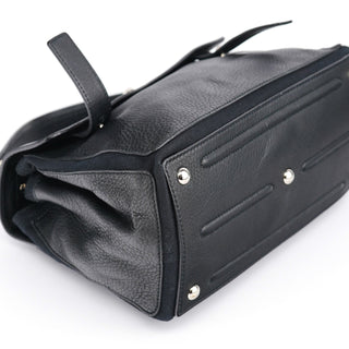 Yves Saint Laurent Black Leather Muse Two 2-Way Bag