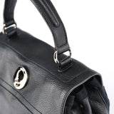 Yves Saint Laurent Sac deux portés Muse Two en cuir noir